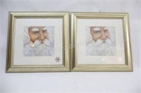 Framed "Santa Face" Artwork