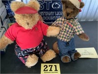 2 Teddy Golf Bears, Schwinn by Company Classics