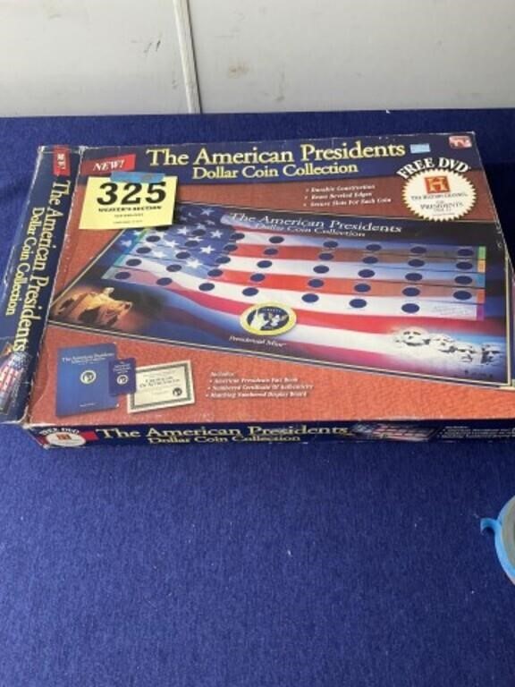 American presidents
Dollar coin collection board