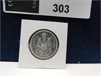 CANADA 1961 50 CENTS HALF DOLLAR SILVER COIN