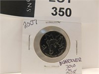 2010 VANCOUVER OLYMPICS 25 CENTS COIN