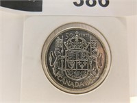 1958 CANADA 50 CENTS  SILVER