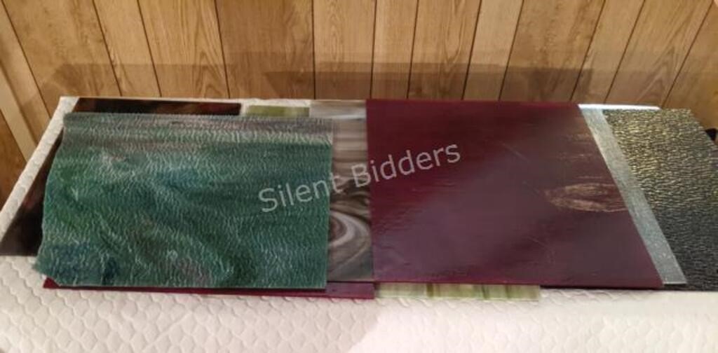 Art Glass Large Sheets of Textured Glass