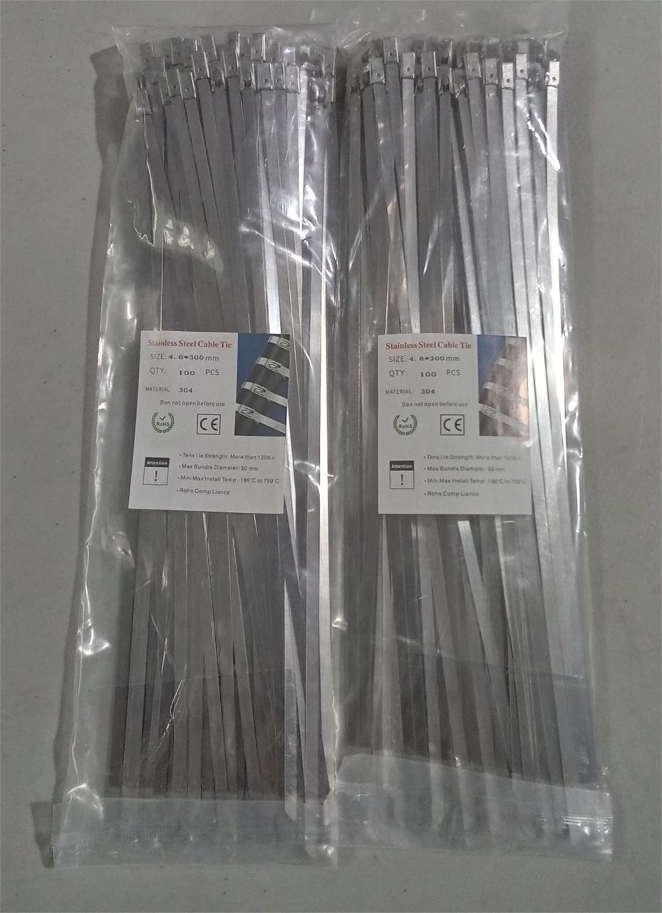 200ct Stainless Steel Cable Ties