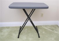 Variable Height Plastic Utility Table