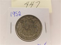 1952 CANADA 50 CENTS SILVER