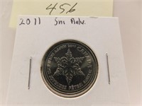2011 CANADA SNOW FLAKE 25 CENT COIN