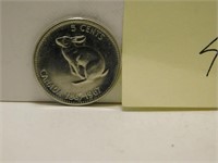 1967 CANADA 5 CENTS BUNNY NICKLE