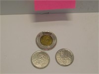 2 2012 CANADA WAR OF 1812 QUARTERS & 2 DOLLAR COIN