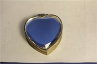 Heart Shape Mirror and Metal Trinket Box