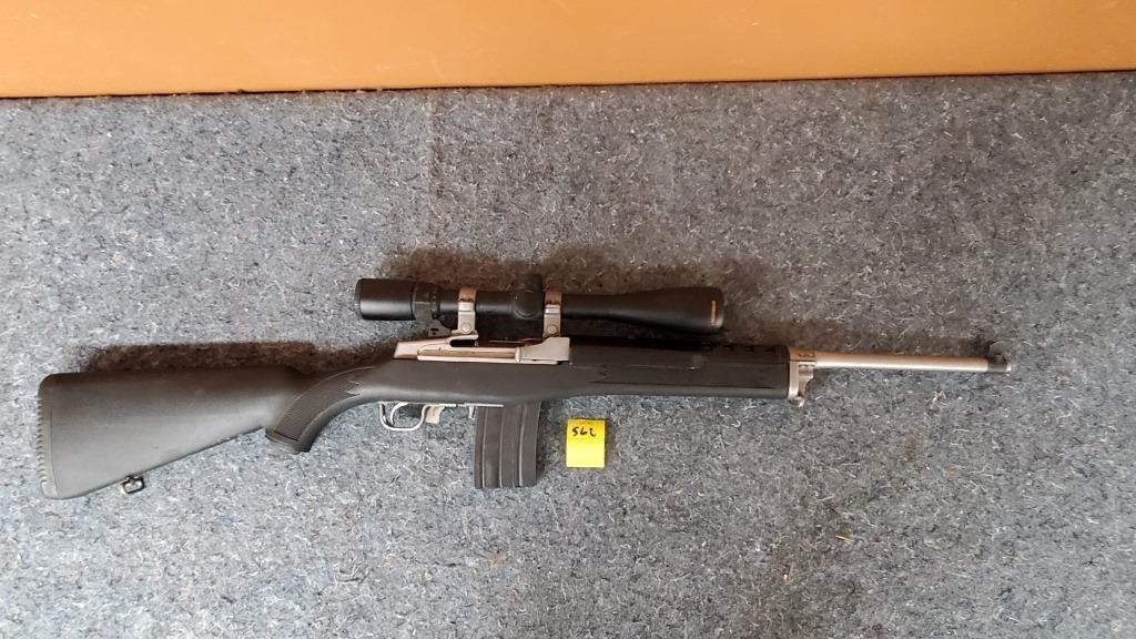Ruger Mini 14 Ranch Rifle, Nikon Scope, 3 Clips