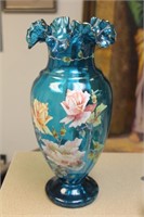 Hand Blown Blue Vase