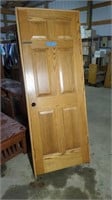 SOLID OAK INTERIOR DOOR 80" X 30"