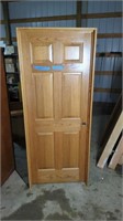 SOLID OAK INTERIOR DOOR 80" X 32"