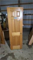 SOLID OAK INTERIOR DOOR 80" X 24"