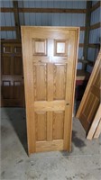 SOLID OAK INTERIOR DOOR 80" X 28"