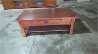 SOLID WOOD COFFEE TABLE 18" TALL X 49" X 26"