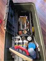 Husky tool box/caulking grab tote