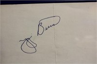 Yogi Berra Signature on Index Card