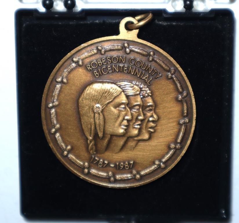 Robeson County N.C. bicentennial coin