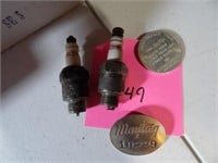 Maytag  2 spark plugd  ,maytag pin ,60th ann 1953