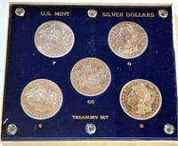 U.S. Mint Treasury Morgan silver dollar set