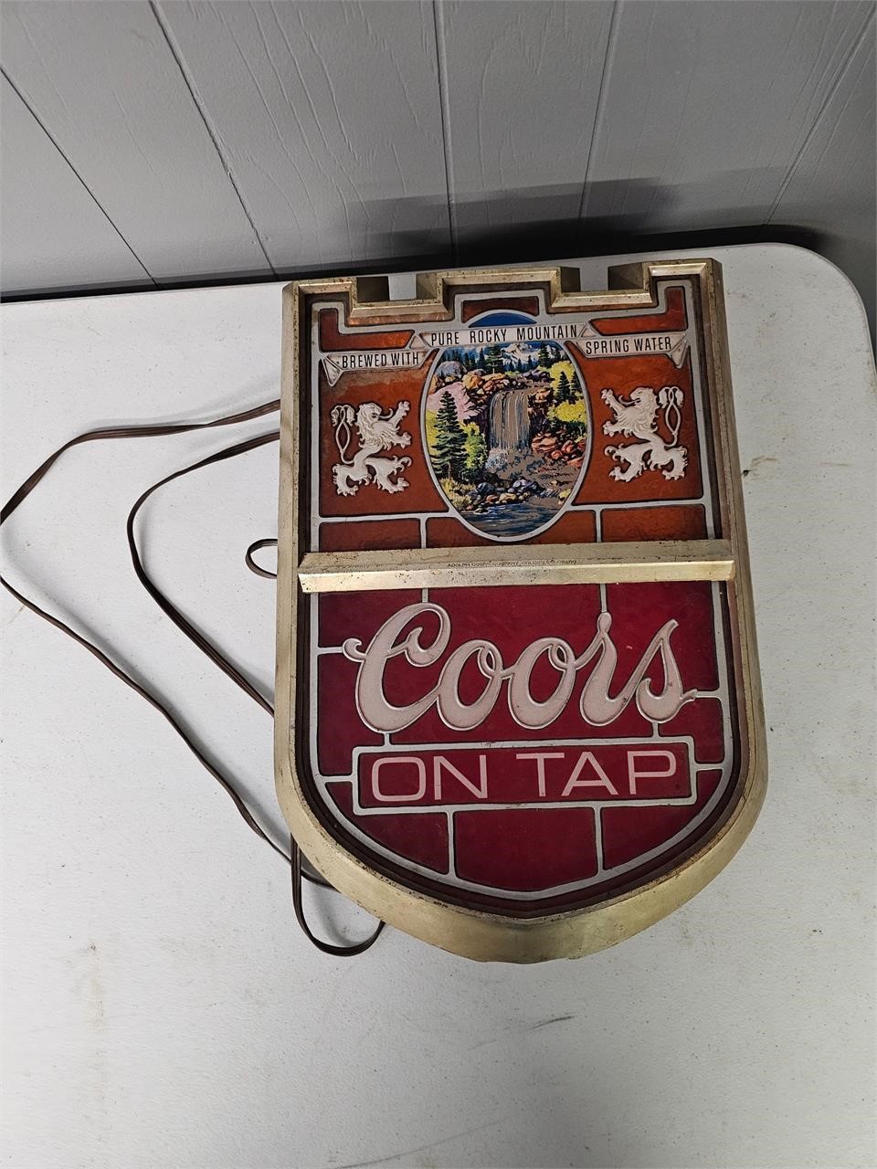 Coors On Tap Vintage light sign