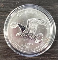 One Ounce Silver Round: Canadian Eagle