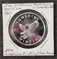 ½-Ounce Silver Round: Sunshine Mint