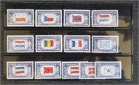 1943-44 U.S. MNH WWII Overrun Countries Stamp Set