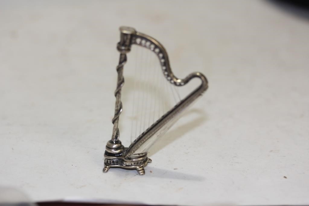 A Miniature Sterling Harp