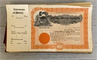 Chicago Mining Company-Book of Stock Certificate
