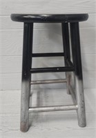 Black/Grey Wooden Stool