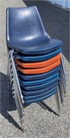 (10) Adult Stackable Chairs