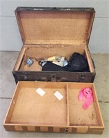 Large Steamer Trunk w/ Misc.