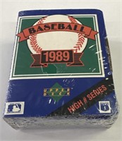 Sealed Upper Deck 1989 Baseball Card Pack