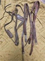 (Private) 3 PAIRS STOCK SADDLE STIRRUP LEATHERS