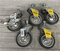 (5) Small Caster Wheels