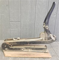 Working Antique Bostitch Staple Machine