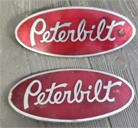 (2) Metal Peterbilt Emblems