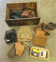 Assortment of Construction Belts & Nails