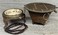 Cast Iron Pot & Grill w/ Electric Top