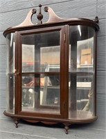 Vintage Wood & Glass Butler Display Case