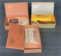(3) Boxes w/ Vintage Makeup
