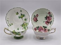 2 PARAGON CUPS & SAUCERS - BOTH RING