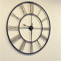 LARGE IRON FRAME CLOCK