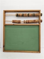 CHILDS  CHALKBOARD WITH COUNTER - 28" X 25"
