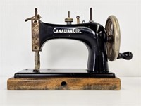 CANADIAN GIRL MINIATURE SEWING MACHINE - WORKS