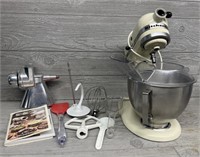 KitchenAid Mixer w/ Grain Mill & Accessories