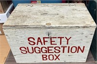 17"X11"X11" WOODEN SAFETY SUGGESTION BOX